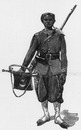 Dramendae. - Clairon de tirailleurs sénégalais. ドラマンダエ、セネガルの原地人歩兵のらっぱ手