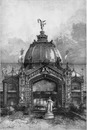 L'Exposition de Paris. - Supplément au N°19.  Le dome central du palais de l'exposition. パリ万博 付録 19. 主会場中央ドーム