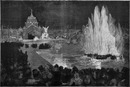 Fête de nuit dans le jardin intérieur du Champ de Mars. シャン・ド・マルス会場野外での夜の催し