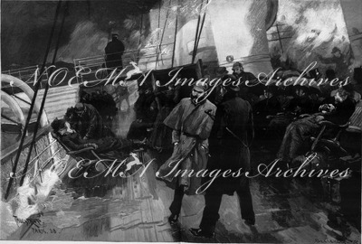 L'Exposition de Paris. - Supplément au N°18.  En route pour l'exposition. - La traversée de la manche. パリ万博 付録 18. 博覧会への道 ドーバー海峡を越えて