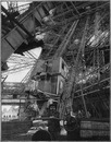 Le chemin des ascenseurs de la Tour Eiffel. エッフェル塔のエレベーターの軌道