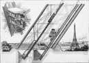 La Tour Eiffel. - Détails de la construction et du fonctionnement des ascenseurs Otis. エッフェル塔 オティス式エレベーターの構造と機能の詳細