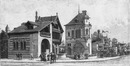 "L'Histoire de l'habitation humaine. - Maisons Romane, Gothique, Renaissance et Russe." 人類の住居の歴史展示場 ロマネスク様式の家、ゴシック様式の家、ルネッサンス様式の家、ロシアの家
