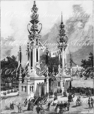 La porte d'entrée du quai d'Orsay. オルセー河岸側の入場口