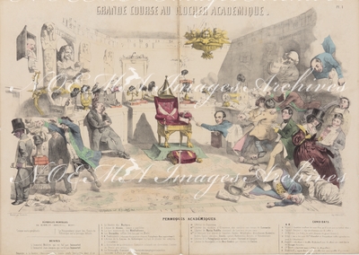 グランヴィル Grandville - 《アカデミー教区の大競走》 Grande course au clocher académique.