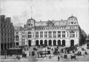 La nouvelle gare Saint-Lazare. - Facade sur la place du Havre. 新しいサン=ラザール駅 ル・アーヴル広場に面したファサード