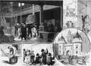 "Les travaux de l'exposition universelle. 建設現場