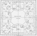 La Tour Eiffel. - Plan du premier étage. エッフェル塔 2階の図面
