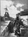 En bateau-mouche aux abords du pont d'Iéna. イエナ橋のあたりをバトー=ムーシュで
