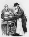 Les travaux de l'exposition universelle. : Menuisiers anglais. 建設現場 イギリスの大工たち