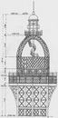 Le couronnement de la Tour et le campanile. 塔の頂上部分の仕上げと小鐘楼