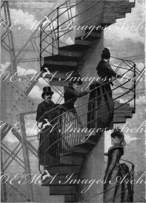 Une ascension dans la tour Eiffel. エッフェル塔に昇る