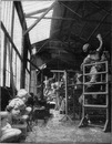 Les ateliers de sculpture de la fontaine centrale du jardin du champ de Mars. シャン・ド・マルス会場の中央噴水の彫刻のためのアトリエ
