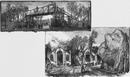 Les travaux du Champ de Mars. : La passerelle.   Entrées principales de l'exposition d'agriculture. シャン・ド・マルス会場の建設現場 歩道橋 農業展示会場への正面入り口