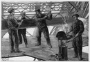 La tour Eiffel. - Un poste de riveurs. エッフェル塔 リベット工