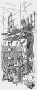 Les travaux de l'Exposition universelle de 1889. - 3. La nef centrale. 建設現場  3 中央身廊