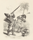 グランヴィル Grandville - 本文《ロビンソン・クルーソー漂流記》Text: Aventures de Robinson Crusoe