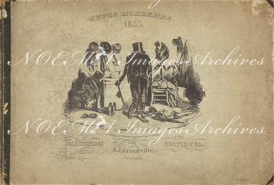 グランヴィル Granville - 『現代の典型』 表紙絵  Types Modernes(1835)