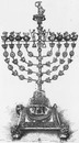 "L'Exposition de Paris. - Supplément au N°39. : Objets d'art religieux de la collection de M. Strauss, faisant partie de l'exposition rétrospective du Trocadéro. : Chandelier a huit branches." パリ万博 付録 39 トロカデロ会場の回顧展に出展されたシュトラウス・コレクションの宗教関係の美術品 8本立て燭台