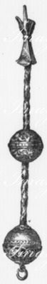 "L'Exposition de Paris. - Supplément au N°39. : Objets d'art religieux de la collection de M. Strauss, faisant partie de l'exposition rétrospective du Trocadéro. : Main indicatrice." パリ万博 付録 39 トロカデロ会場の回顧展に出展されたシュトラウス・コレクションの宗教関係の美術品 手形指示器