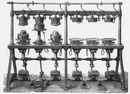 Galerie des machines. - Machine de M. Quesnel à dresser les chapeaux. 機械館 ケネル社製帽子製造機