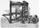 Presse rotative à grand tirage construite par M. Marinoni. マリノーニ社製大量部数用回転印刷機