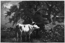 "L'Exposition de Paris. - Supplément au N°37. :  Beaux-arts. - Section française. Source de la neslette, tableau de M. Van Marke." パリ万博 付録 37  芸術部門英国コーナー 「ラ・ネスレットの泉」、ヴァン・マーク画
