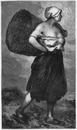 L'Exposition de Paris. - Supplément au N°36. : Beaux-Arts. - Section française. Femme du pollet. Tableau de Vollon. パリ万博 付録 36  芸術部門フランス・コーナー 「ポレの女」、ヴォロン画