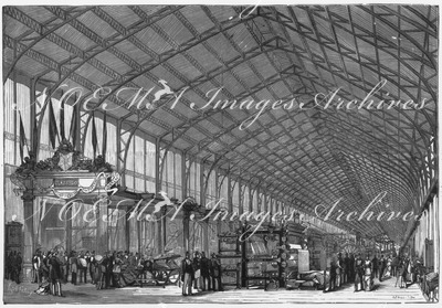 La galerie des machines (section française.) 機械館（フランス展示コーナー）