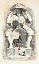 グランヴィル Grandville - 扉《ガリヴァー旅行記》 Frontispice: Voyage de Gulliver dans les Contrées Lointaines