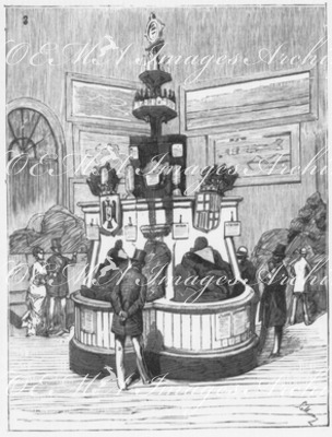 Produits des mines dans l'exposition agricole espagnole. スペイン農業館に展示された鉱石