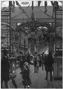 L'intérieur du pavillon de l'exposition agricole espagnole. スペイン農業館の内部