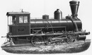 "L'Exposition de Paris. - Supplément au N°33. Locomotive à huit roues couplées pour fortes rampes.  Executée par la compagnie de Fives-Lille, pour le chemin de fer de Pernambuco (Bresil)" パリ万博 付録 33  急勾配用の8車輪連結の機関車 ペルナンブコ（ブラジル）の鉄道のためにフィブ=リール社が製造