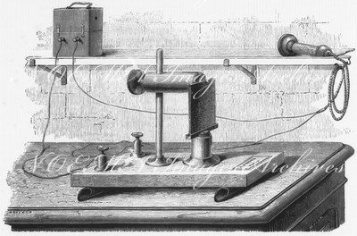 Le microphone de Hughes. ヒュー式のマイク