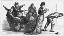 Une famille anglaise visitant l'exposition. 博覧会を訪れた英国人の一家
