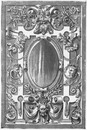 Miroir avec encadrement en fer forge. 錬鉄の枠のついた鏡