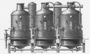 Appareil d'évaporation à triple effet. トリプル効果の蒸着機械