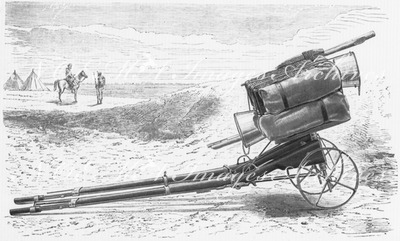 Brouette militaire exposée par M. Bazin. バザン社出展の軍隊式手押し車