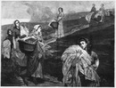 L'Exposition de Paris. - Supplément au N°27. Beaux-arts. - Section anglaise. Les Lavandières. Tableau de C. Prinsep. パリ万博 付録 27  芸術部門英国コーナー 「洗濯女たち」、C・プリンセップ画