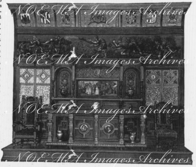 Crèdence et sièges de salle à manger. (section anglaise) 食堂の飾り棚と椅子（英国展示コーナー）