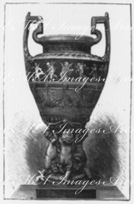 Vase en porcelaine. (Minton.) 磁器の壷 (ミントン)