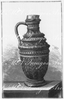 Vase en grès. (Doulton et Cie.) グレの壷 (ドルトン社)
