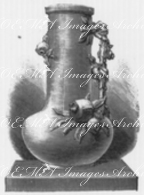 Vase majolique. (Minton.) マジョルカ壷 (ミントン)