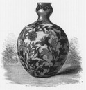 Vase en grès emaille. (Doulton et Cie.) 七宝グレの壷 (ドルトン社)