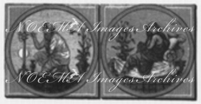 Faïence murale (Maw et Cie.) 壁飾り (モー社)