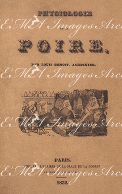グランヴィル Grandville - 表紙《洋梨の生理学》 Couverture:Physiologie de la Poire