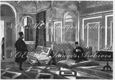 "Intérieur du pavillon persan, au Trocadéro." トロカデロ会場のペルシャ館内部