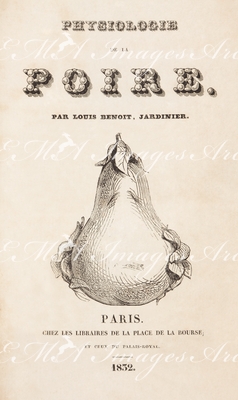 グランヴィル Grandville - 扉《洋梨の生理学》Frontispice: Physiologie de la Poire