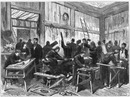 Les chinois travaillant à leur installation. 展示場現場で働く中国人たち