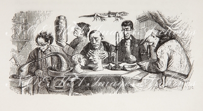 グランヴィル Grandville - 《骨相学者と博物学者》 Physionomistes et historiens naturels